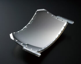 Freeform shape plastic mirror with aluminum coating